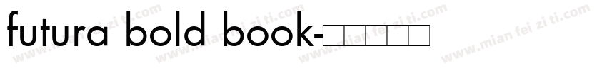 futura bold book字体转换